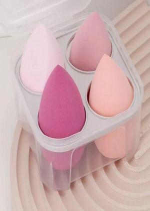 4 шт. косметические яйца двойного использования: инструменты для сухого и влажного макияжа-спонж для пудры, воздушная подушка-не прилипает 21133020