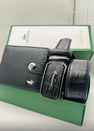 Подарочный набор для мужчины ремень, кошелек + коробка #21144885