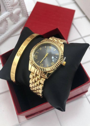 Подарочный набор для женщин часы, браслет + коробка 21151259