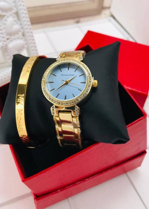 Подарочный набор для женщин часы, браслет + коробка 21151264