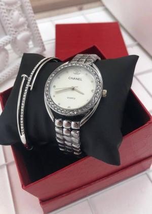 Подарочный набор для женщин часы, браслет + коробка #21151272