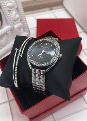 Подарочный набор для женщин часы, браслет + коробка 21177591