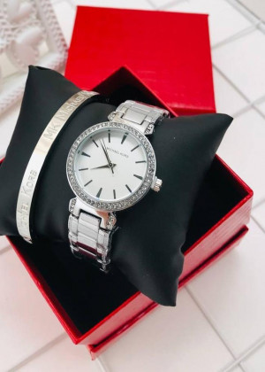 Подарочный набор для женщин часы, браслет + коробка #21177594