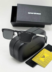 Набор мужские солнцезащитные очки, коробка, чехол + салфетки