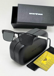 Набор мужские солнцезащитные очки, коробка, чехол + салфетки