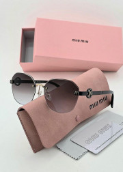 Набор женские солнцезащитные очки, коробка, чехол + салфетки