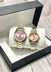 Подарочный набор часы для мужчин и для женщин + коробка