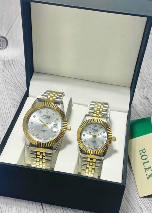 Подарочный набор часы для мужчин и для женщин + коробка #23124330