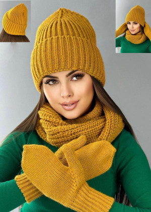 Шапка + шарф и перчатки #23209856