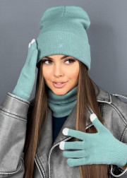 Шапка + шарф и перчатки