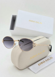 Набор женские солнцезащитные очки, коробка, чехол + салфетки