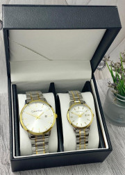 Подарочный набор часы для мужчин и для женщин + коробка