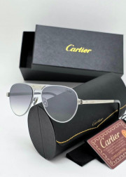 Набор мужские солнцезащитные очки, коробка, чехол + салфетки