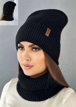 Шапка + шарф 2в1 #23259911