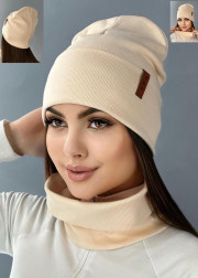 Шапка + шарф 2в1