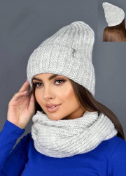 Шапка + шарф 2в1