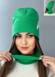 Шапка + шарф 2в1