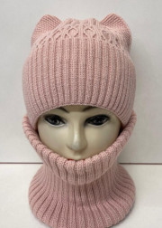 Шапка+шарф 2в1