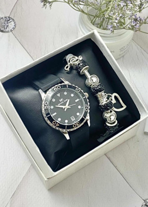 Подарочный набор для женщин часы и браслет+ коробка 23304544