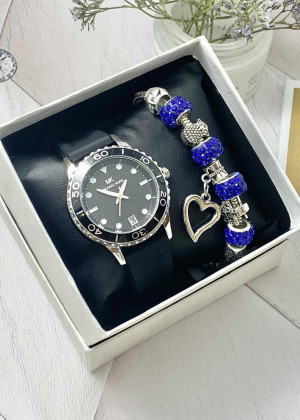 Подарочный набор для женщин часы и браслет+ коробка 23304547