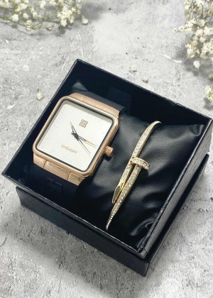 Подарочный набор для женщин часы и браслет+ коробка 23304704