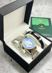 Подарочный набор для мужчины часы и браслет + коробка