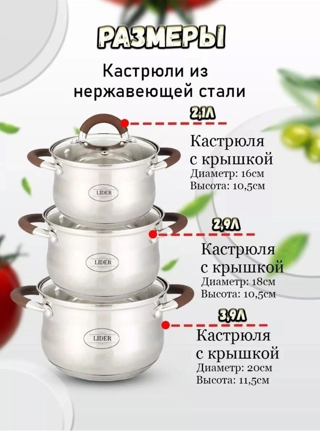 Набор кастрюль 22966089