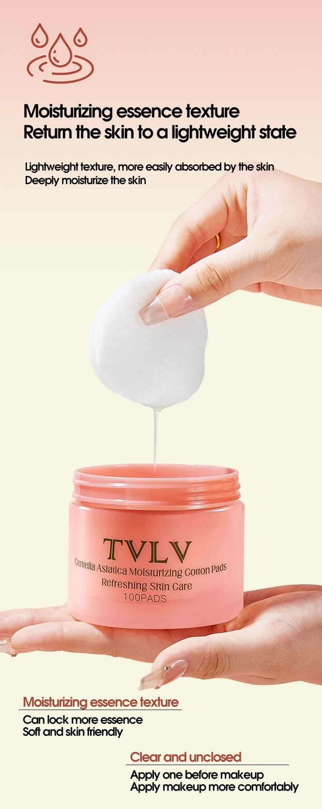 Увлажняющие хлопковые пэды для лица 22970539