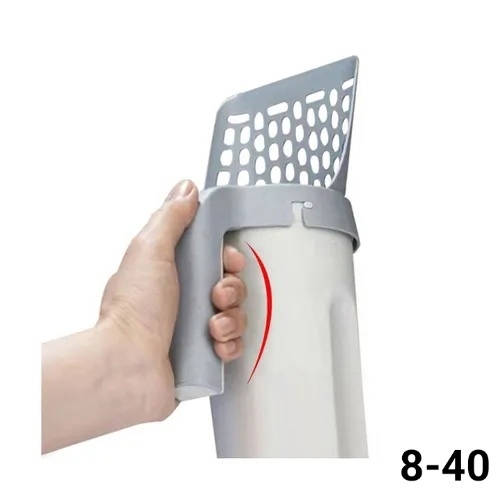 Совок для кошачьего туалета с контейнером и лопаткой 22975096